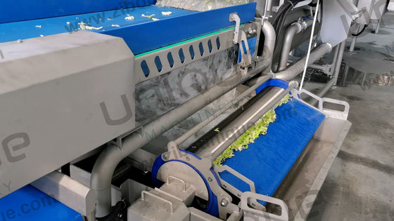 高容量 2000kg/h 野菜の切断 カブス レタス 洗濯加工ラインの機械