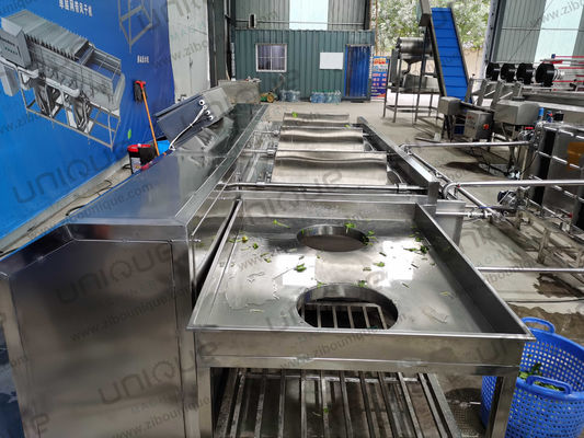 砂吹き表面 スタイルサラダ洗濯機のための果物と野菜のバッチ洗浄機